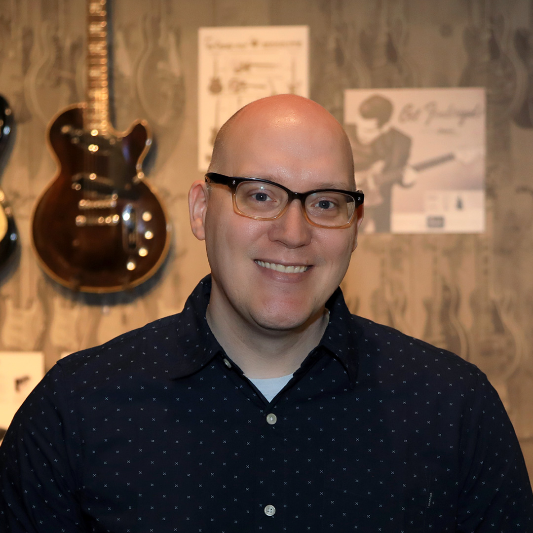 Portrait of Alex Pepper, Visitor Experience Manager at the Museum of Making Music